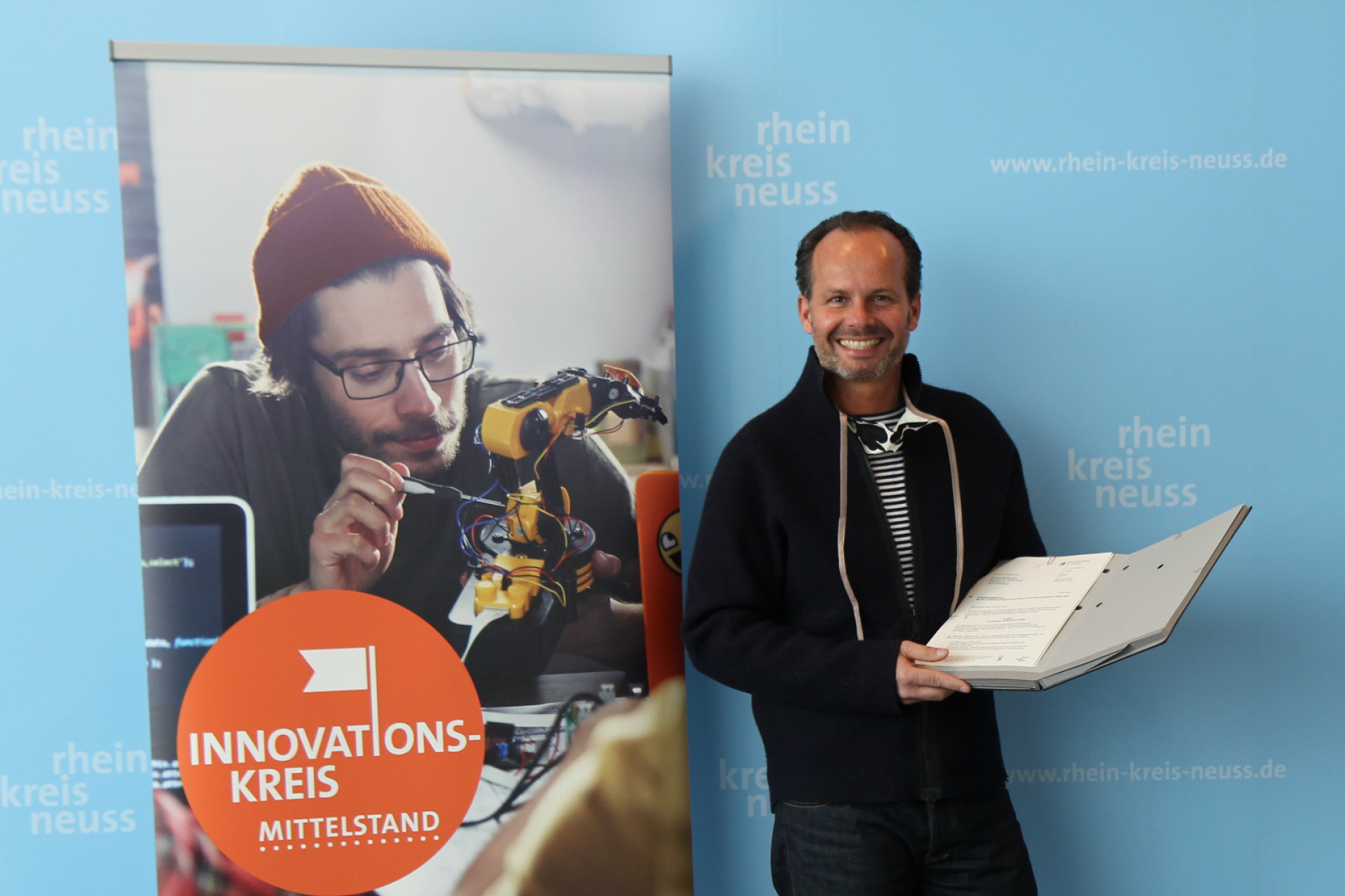 Günter Huhle mit Innovationspreis RHEINLAND GENIAL