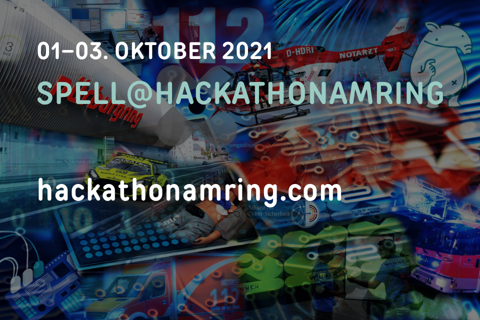 SPELL@Hackathonamring vom 01.–03. Oktober 2021, Nürburgring
