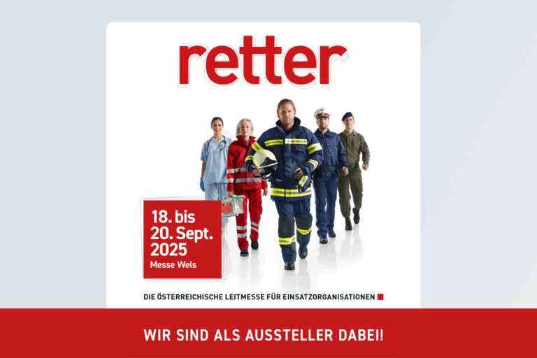 Wir sind Aussteller auf der Retter 2025 in Wels